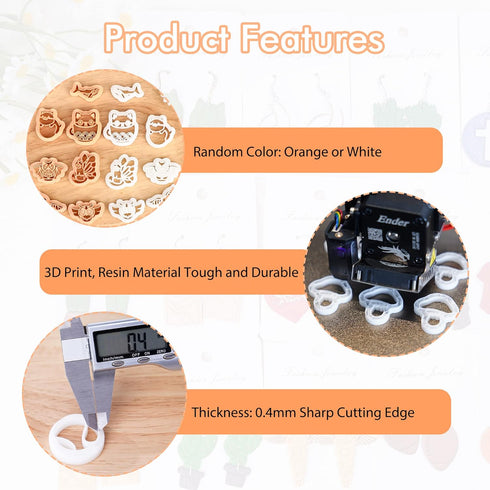 Puocaon Polymer Clay Earring Cutters - 7 Pcs Magic Theme Clay Cutters for Polymer Clay Earrings Making, Admission Letter Magic Potion Clay Cutters...