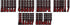 Hardline Products Series 300 Factory Matched 3-Inch Boat & PWC Registration Number Kit, Red/Black - REBKG300...