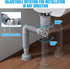 Bathroom Sink Drain Pipe Kit, 3 in 1 Plumbing, Fits for 1-1/4'' & 1-1/2'' Drain Hole, with Anti-Odor, Anti-Backflow, Space-Saving Design for Bathr...