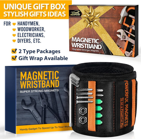 Tools Gifts for Men Stocking Stuffers Christmas - Magnetic Wristband for Holding Screws Wrist Magnet Tool Belt Holder Cool Gadgets for Men Birthda...