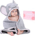 Baby Hooded Towel with Unique Animal Design Ultra Soft Thick Cotton Bath Towel for Newborn (Elephant)...