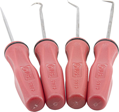 Genius Tools PK-AHP4 4 Piece Miniature Picks Set...