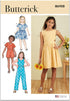 Butterick Easy to Make Girls' Dress, Jumpsuit and Romper Sewing Pattern Packet, Design Code S9127, Sizes 7-8-10-12-14, Multicolor...