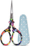 Sewing scissors sharp Embroidery Crafting Threading Scissors with Leather Scissors Cover for Needlework Craft Art Work Manual Handicraft DIY Tool...