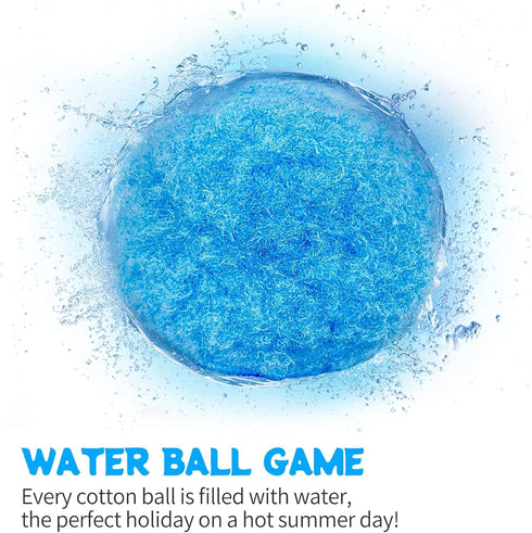 100 Pcs Water Balls Reusable Water Balloons Quick Fill for Kids Outdoor Games & Water Toys - Summer Outside Toys Water Play Ball for Pool Backyard...