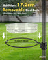iBorn Bird Feeders Station Water Tray and Ring for 1” Pole Stand Station Outdoor Accessory for Humming Bird Feeders for Outside,5SECOND to Install...