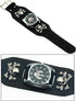 Good Leather Punk Skull Quartz Men's Wrist Watch,Big Dial Skull Women's Watch,Skull+Chains+Rivets Elements,Fashion Gift Watch Cool, Black...