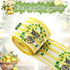 6 Rolls 30 Yards Lemon Wired Edge Ribbon Summer Yellow Lemon Gnome Truck Craft Ribbons Lemon Buffalo Plaid Check Stripe Farmhouse Fabric Ribbon fo...