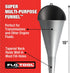 FloTool 10712MX4 Super Quad Funnel for Oil, Lubricant and Other Fluids, 4pk...