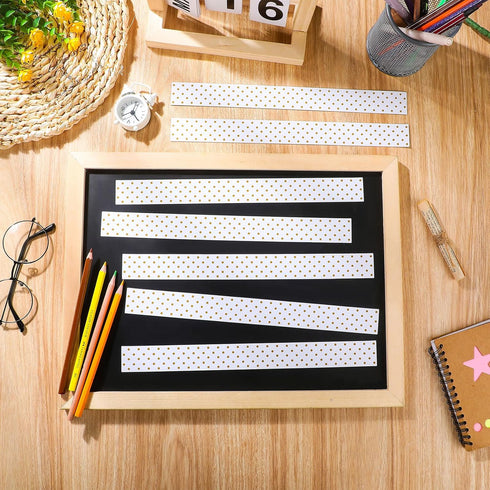 24 Pieces Magnetic Strips Retro Magnetic Border for Classroom Whiteboard Bulletin Board Decorative Magnetic Strips with Adhesive Magnetic Borders ...