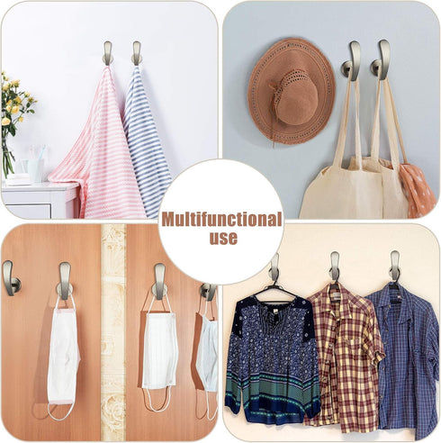 Furge 4 Pieces Curtain Holdback,Wall Mounted Hooks Drapery Tiebacks with Screws Metal Decorative Curtain Holdbacks Decorative Window Drapery Holde...