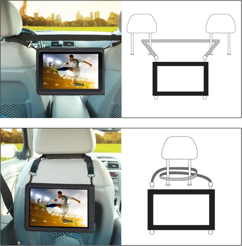 USA GEAR 10 inch Tablet Case - Tablet Holder with Shoulder Strap Compatible with Apple iPad 2019 and 2018, Samsung Galaxy Tab A 10.1, Tab S3, Tab ...