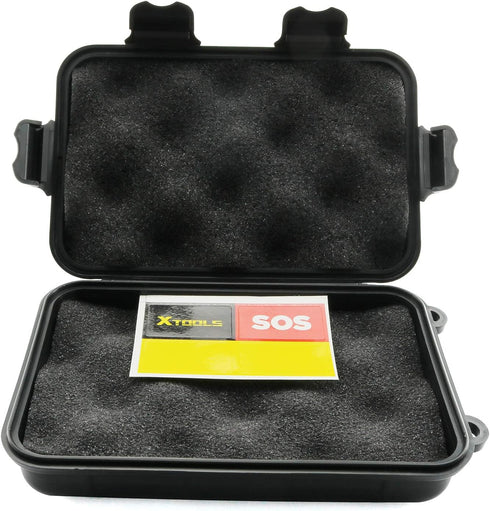 Outdoor Waterproof Airtight Shockproof Plastic Survival Container Carry Box with 2 U-Shape Buckle Storage Case...