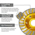Concrete Grinding Wheel 4 inch for Angle Grinder - Diamond Cup Wheel for Grinding Concrete, Cement, Masonry Stones, Granite, Marble - 24 Segment T...