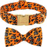 Halloween Dog Collars for Large Dog with Bow Tie,Fall Scary Pumpkin Dog Collar with Safety Metal Buckle Adjustable Puppy Collars for Small Medium ...