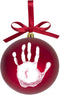 Tiny Ideas Christmas Baby's Handprint Ball Ornament, Included Paint for Baby's Print, Newborrn Holiday Keepsake Gift, DIY Classic Christmas Tree O...