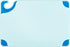 San Jamar Saf-T-Grip Plastic Cutting Board with Safety Hook, 12" x 18" x 0.5", Blue...