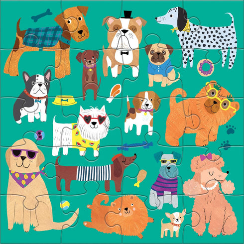 Mudpuppy Cats & Dogs - Tri Fold Magnetic Puzzles Featuring Two 20 Piece Cat and Dog Themed Artwork...