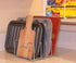 Simple Houseware 2PK Kitchen Cabinet Pan and Pot Lid Organizer Rack, Total 6 Compartments, Silver...