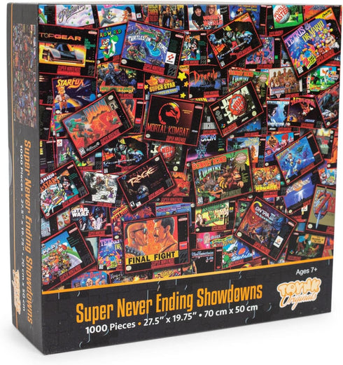 Toynk Super Never Ending Showdowns Retro Video Games 1000-Piece Jigsaw Puzzle for Adults, Kids, Interactive Brain Tease Toys & Games, Home Activit...
