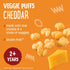 Earth's Best Organic Veggie Puffs for Toddlers 2 Years Old and Up, Cheddar Flavor, 1.55 Ounce Bag (Pack of 4)...