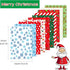FEPITO 60 Sheets Christmas Pattern Paper Set, 14 x 21cm Decorative Paper for Card Making Scrapbook decoration, 10 Designs...