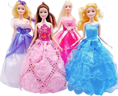 5 Sets Doll Clothes Handmade Doll Dress for 11.5 Inch Doll Wedding Party Dresses Gown Outfit Costume Suit for 11.5 inch Dolls Random Styles...