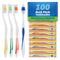 FactorDuty 100 Pack Toothbrush Standard Classic Medium Soft Toothbrush Bulk Individually Wrapped...