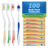 FactorDuty 100 Pack Toothbrush Standard Classic Medium Soft Toothbrush Bulk Individually Wrapped...