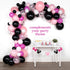 Lunar Bliss 16 ft Balloon Arch & Garland Kit | 100 Balloons, Pink, black, white, and confetti | Birthday Party Decorations, Baby Shower, Engagemen...