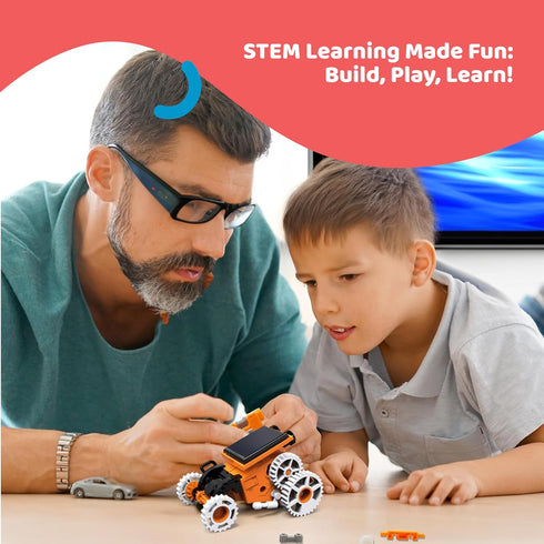 Dazmers Solar Robot Kit for Kids - 7 in 1 DIY Robot Building Kit - Solar Robot STEM Toy - Science and Engineering Kits - STEM Education Building -...