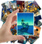Large Stickers 24 pcs (2.5"x3.5" Each) People in Amazing Landscapes Vintage Postcards Saturated Retro Greeting Card Reprint...