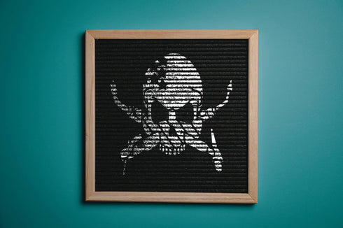 Custom Skull Welder Stencil with Stars & Stripes 5.5" x 5.5" - Patriotic Design for Industrial Crafts...