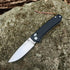 Pocket Folding EDC Knife: 3.14" D2 Steel Satin Sharp Blade, G10 Scales, Crossbar Axis Lock, Reversible Clip, Great Gifts for Men Women Camping Hik...