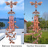 Bee Wind Chimes for Garden, Gifts for Mom, Home, Balconies, Rooms, Patio, Indoor, Outdoor Bee Decoration, Aluminum Bee Chimes, Bees Wind Catcher, ...