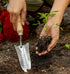 Burpee 13" Stainless Steel Transplanter | Durable Long Lasting Garden Tool | Leather Wrist Strap 5" Handle, 10 Year Warranty, Oak...