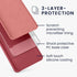 kwmobile Case Compatible with Google Pixel 7 Case - TPU Silicone Phone Cover with Soft Finish - Dark Rose...