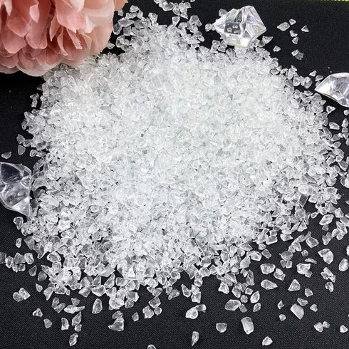 Jmassyang Crushed Glass Irregular Metallic Chips 100g Sprinkles Chunky Glitter for Nail Arts Craft Resin DIY Mobile Phone Case Vase Fillers Jewelr...