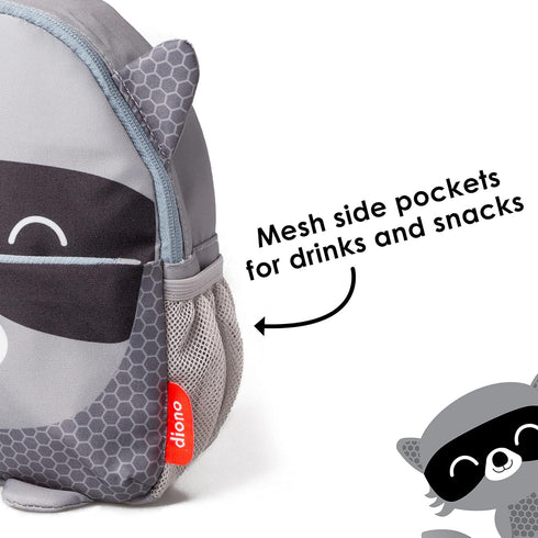 Diono Unisex Baby Safety Rein and Backpack, Gray, 1 Count (Pack of 1)...