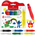 Faber-Castell Little Creatives Jumbo Squeezing Paint Brushes, 6 Colors, Paint Sticks for Kids Washable, Toddler Art Supplies, Non Toxic Paint and ...