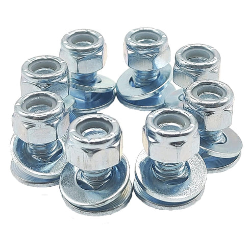 8-Pack 710-0451 Skid Shoe Carriage Bolts Nuts & Washers Replaces MTD Cub Cadet Yardman 784-5580 736-0242 712-0406 Snow Blowers Parts...