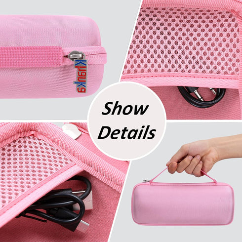 Khanka Hard Travel Case for Ortizan Portable Bluetooth Speaker, IPX7 Waterproof Wireless Speaker, Case Only (Pink)......