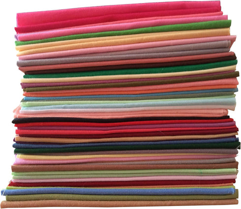 25pcs Solid Colors Premium Cotton Craft Fabric Bundle Squares Patchwork Lint DIY Sewing Scrapbooking Quilting Dot Pattern Artcraft (10" x 10")...