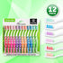 Extra Firm Toothbrush Set for Adults or Smokers Travel Toothbrush Kit, Hard Multicolor Denture Brush, Large Head, Manual Travel Toothbrush Hard Br...