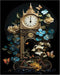 Posterizer 1 pcs-old timey watch and cute flowers-dreamy collage-Retro Art-Vintage Art-Gift for Steampunk or Goth Fans- UNFRAMED Wall Art...