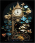 Posterizer 1 pcs-old timey watch and cute flowers-dreamy collage-Retro Art-Vintage Art-Gift for Steampunk or Goth Fans- UNFRAMED Wall Art...