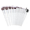 Nicole Miller New York 14pc Complete Makeup Brushes Collection with Zipper Bag, Snow Pearl White, Ideal Present or Any Occasions, Great for Beginn...
