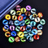 DROLE 100Pcs 12mm Assorted Eye Covered Cabochons Flatback Cabs Animal Doll Evil Eye Cabochon for DIY Crafts Jewelry Making...