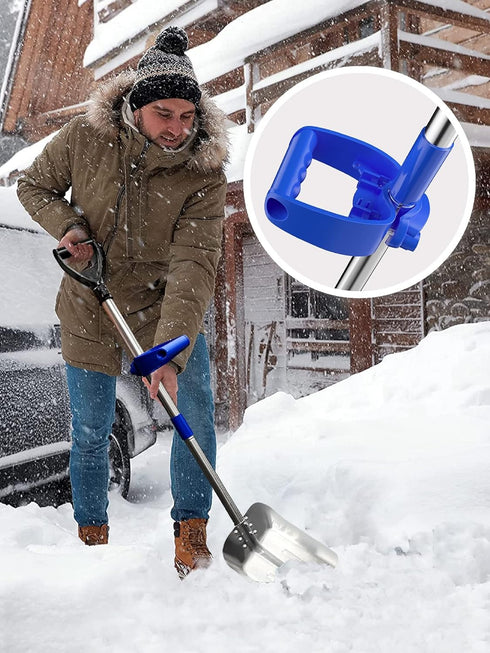 Garden Shovel Handle Attachment, Labor Saving Tool Handle Grip for Back Saver, Work with Garden Shovels, Snow Shovels, Rakes, D Grip Ergonomic Han...