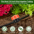1/4 Inch Barbed Shut-Off Valve, 50 Pcs 1/4" Universal Drip Irrigation Tubing Coupling Valve, Plastic Manual Barb Valve for Garden, Flowers Pots, F...